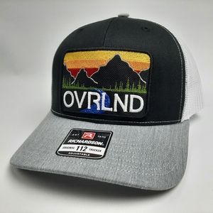 OVERLAND Embroidered Patch Richardson 112 Trucker Mesh Snapback Cap Hat Jeep